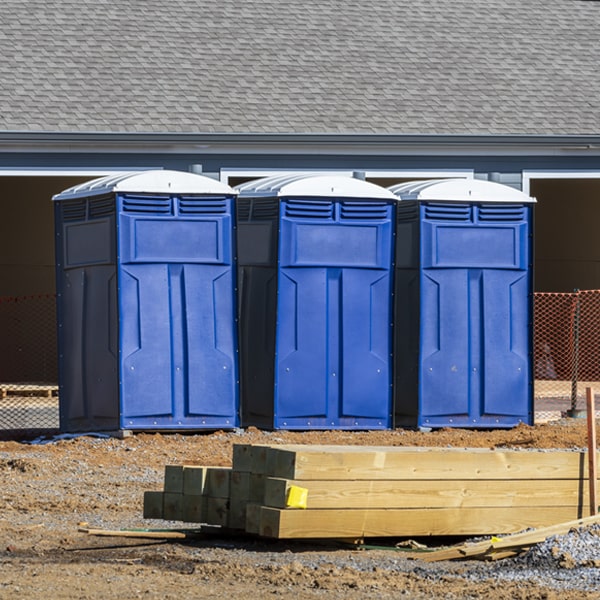 are there any restrictions on what items can be disposed of in the portable restrooms in Lee